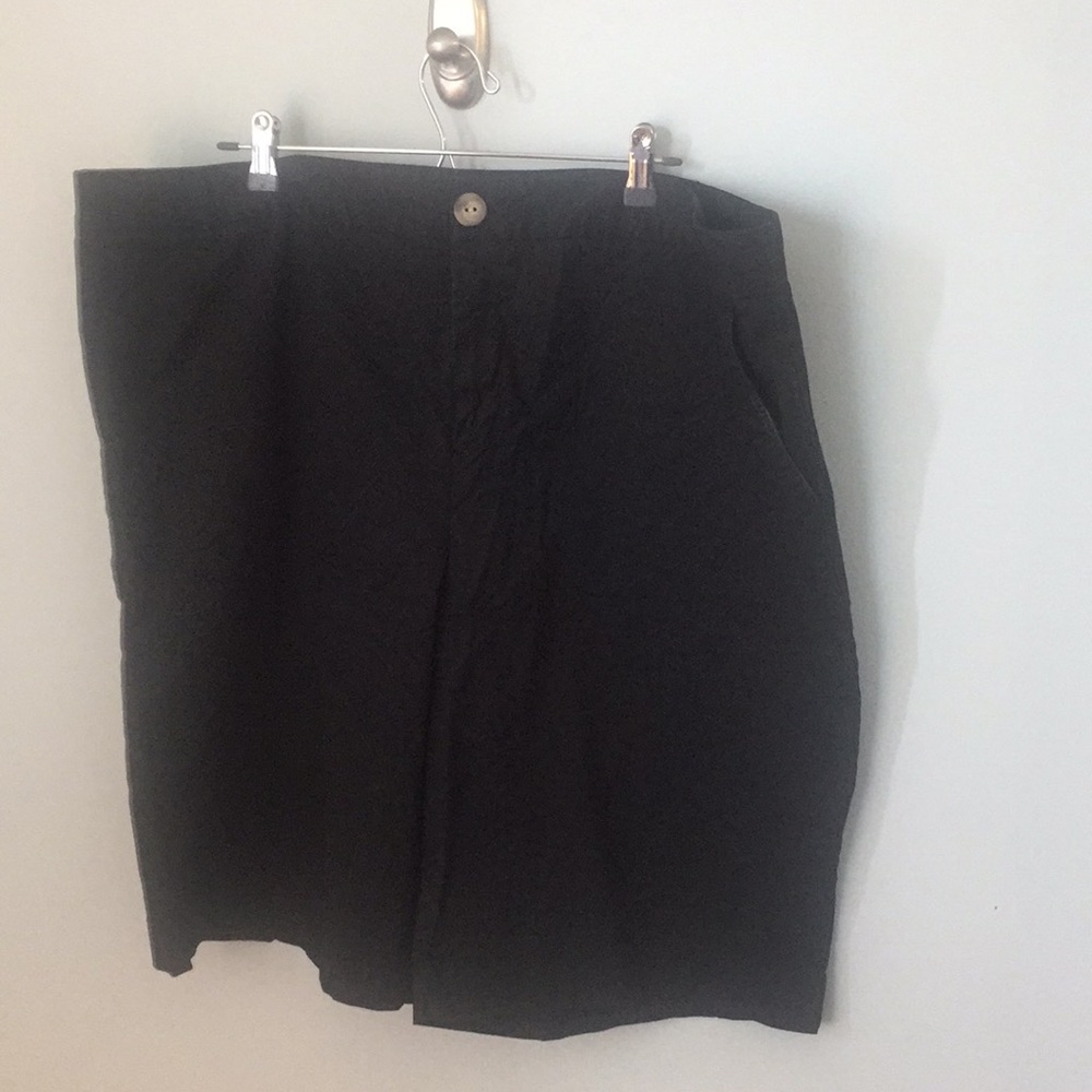 Merona plus size black Bermuda shorts